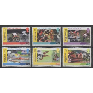Timbres - Man (Ile de) - 2002 - No 999/1004 - sports divers