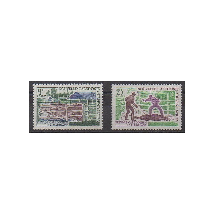 Buy this set of stamps of New Caledonia of the year 1969 (Nb 356/357).