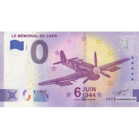 Euro banknote memory - 14 - Le mémorial de Caen - 2022-7