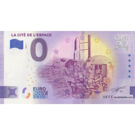 Euro banknote memory - 31 - La cité de l'espace - 2022-5