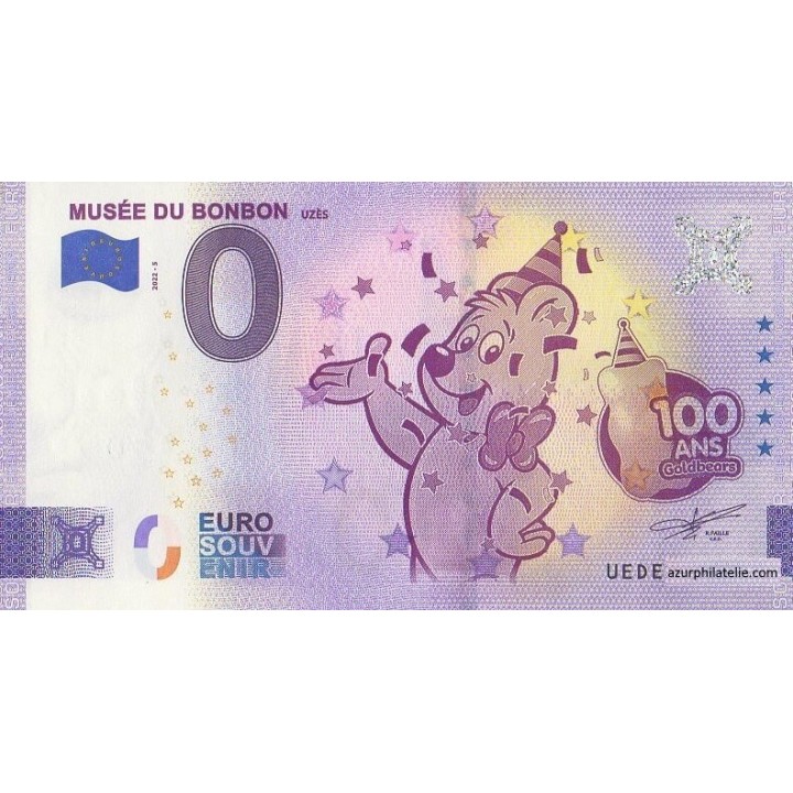 Billet souvenir touristique - 2022-5 - Musée du Bonbon - 100 ans - (Gard)
