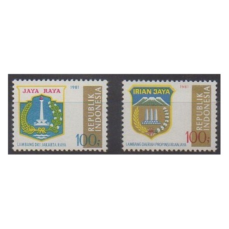 Indonesia - 1981 - Nb 932/933 - Coats of arms