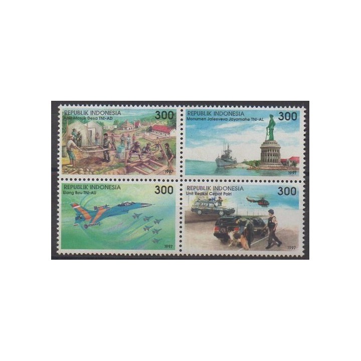 Buy this set of stamps of Indonesia of the year 1997 (Nb 1544/1547).