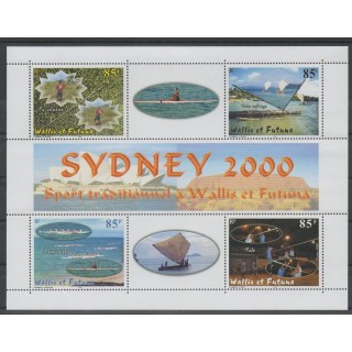 Timbres - Wallis et Futuna - Blocs et feuillets - 2000 - No BF 9 - sports divers