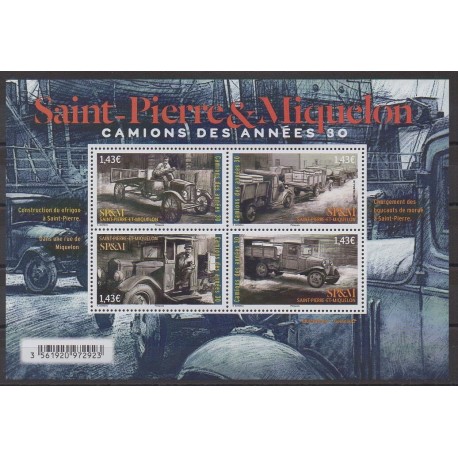 Saint-Pierre and Miquelon - Blocks and sheets - 2022 - Nb F1289 - Transport