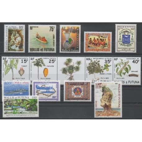 Wallis et Futuna - Année complète - 2004 - No 614/627 - BF 14/BF 18