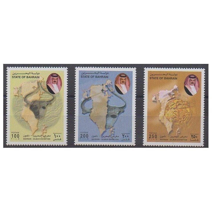 Buy this set of stamps of Bahrain of the year 2000 (Nb 662/664).
