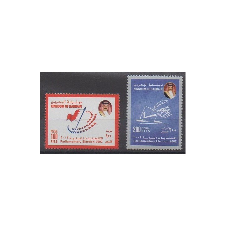 Buy this set of stamps of Bahrain of the year 2002 (Nb 709/710).