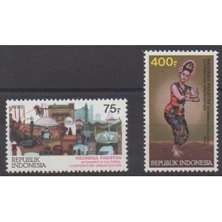 Acheter cette série de timbres d'Indonésie de l'année 1990 (No 1232/1233).