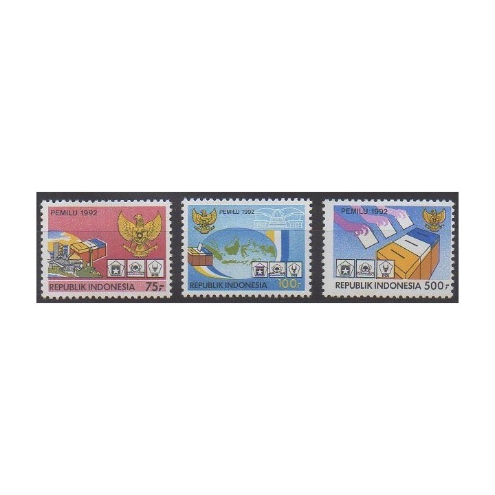 Buy this set of stamps of Indonesia of the year 1992 (Nb 1273/1275).