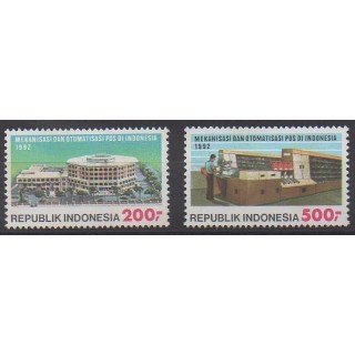 Acheter cette série de timbres d'Indonésie de l'année 1992 (No 1276/1277).
