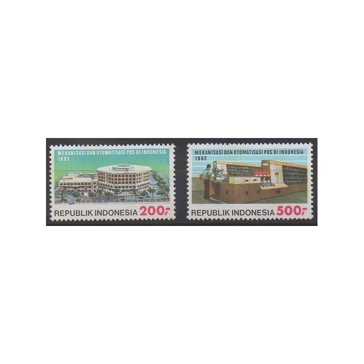 Acheter cette série de timbres d'Indonésie de l'année 1992 (No 1276/1277).
