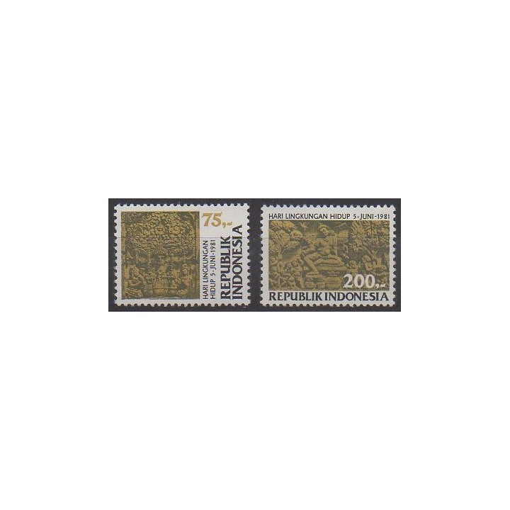 Acheter cette série de timbres d'Indonésie de l'année 1981 (No 914/915).