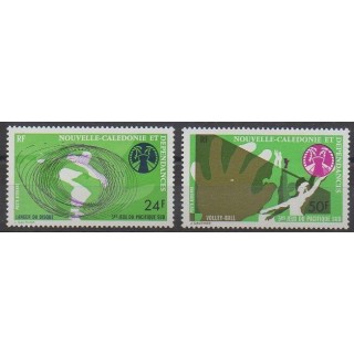 Acheter ces timbres de Nouvelle-Calédonie de l'année 1975 (No PA167/PA168).