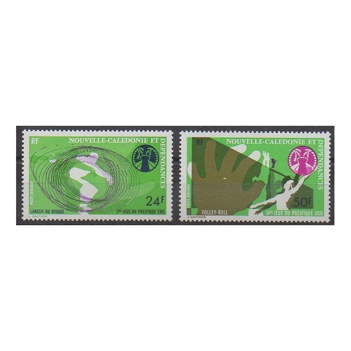 Buy these stamps of New Caledonia of the year 1975 (Nb PA167/PA168).