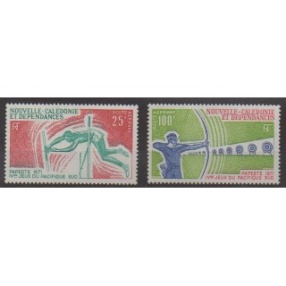 Acheter ces timbres de Nouvelle-Calédonie de l'année 1971 (No PA122/PA123).