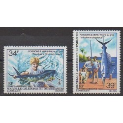 Nouvelle-Calédonie - Poste aérienne - 1980 - No PA202/PA203 - Métiers