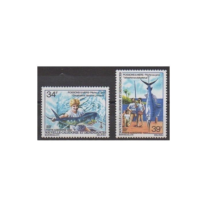 Buy these stamps of New Caledonia of the year 1980 (Nb PA202/PA203).