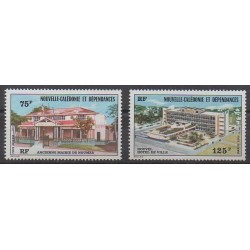 New Caledonia - Airmail - 1976 - Nb PA174/PA175 - Monuments