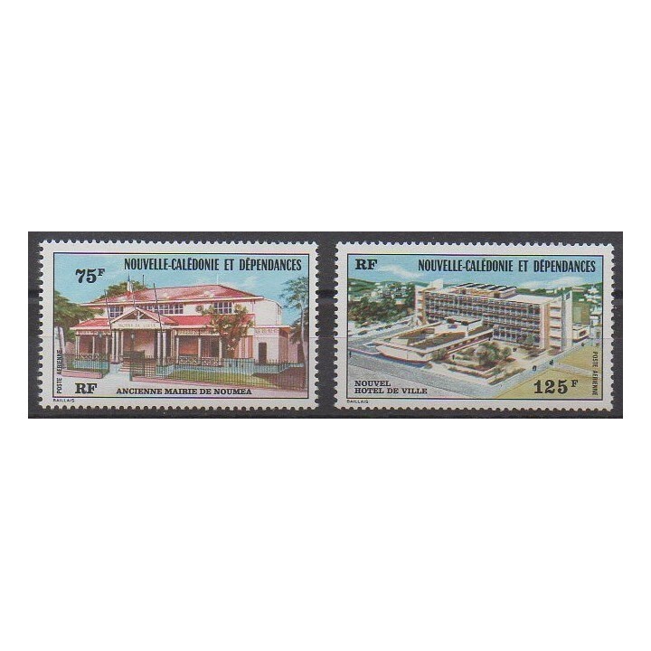 Acheter ces timbres de Nouvelle-Calédonie de l'année 1976 (No PA174/PA175).