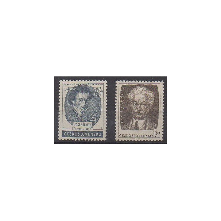 Buy this set of stamps of Czechoslovakia of the year 1953 (Nb 718/719).