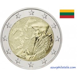 2 euro commémorative - Lituanie - 2022 - 35 ans du programme Erasmus - UNC