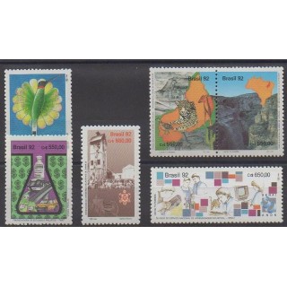 Buy this set of stamps of Brazil of the year 1992 (Nb 2082/2087).