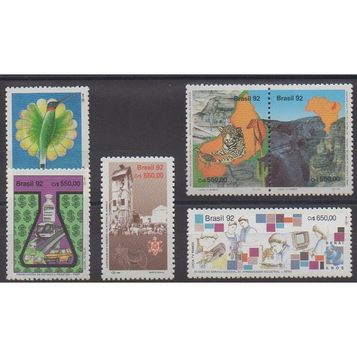 Buy this set of stamps of Brazil of the year 1992 (Nb 2082/2087).