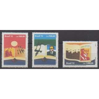 Acheter cette série de timbres du Brésil de l'année 1992 (No 2098/2100).