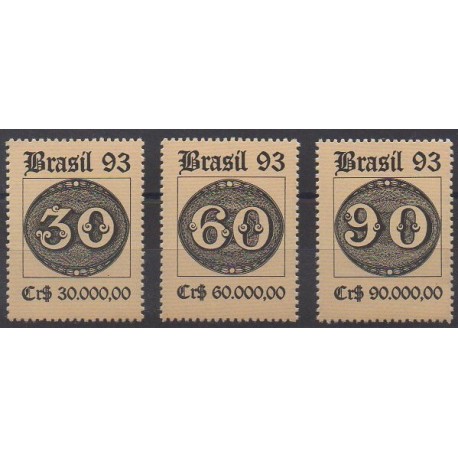 Brazil - 1993 - Nb 2116/2118 - Stamps on stamps