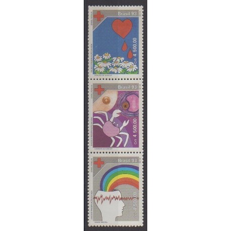 Brésil - 1993 - No 2106/2108 - Santé ou Croix-Rouge