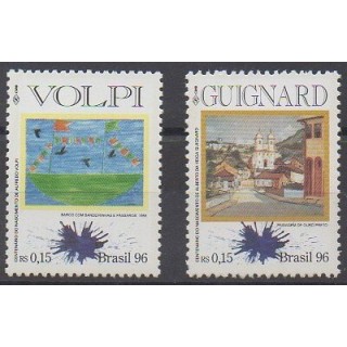 Buy this set of stamps of Brazil of the year 1996 (Nb 2268/2269).