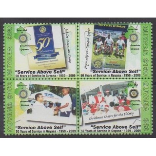 Buy this set of stamps of Guyana of the year 2009 (Nb 5967/5970).