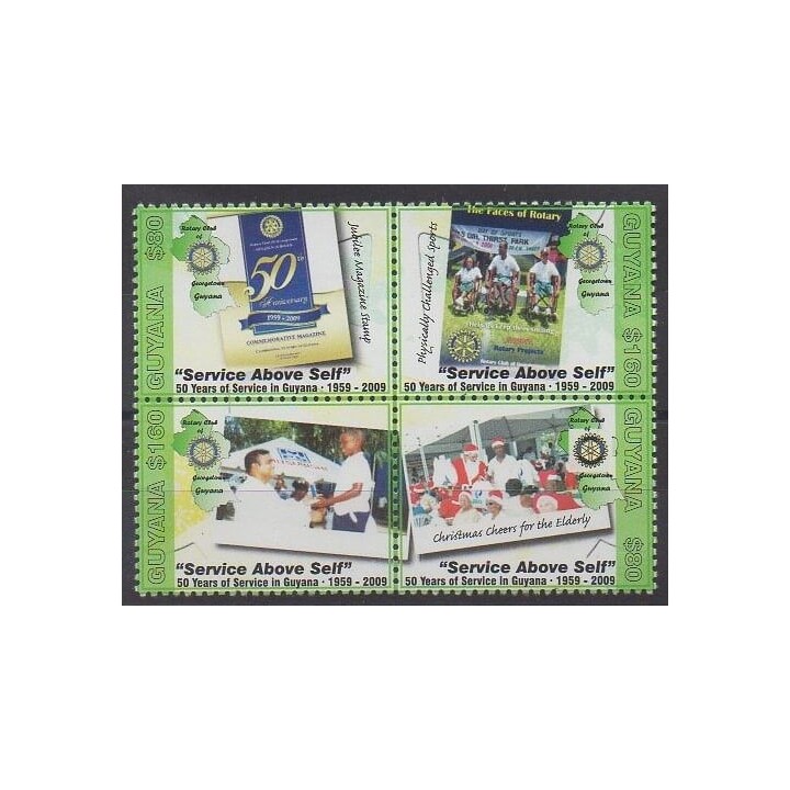 Buy this set of stamps of Guyana of the year 2009 (Nb 5967/5970).