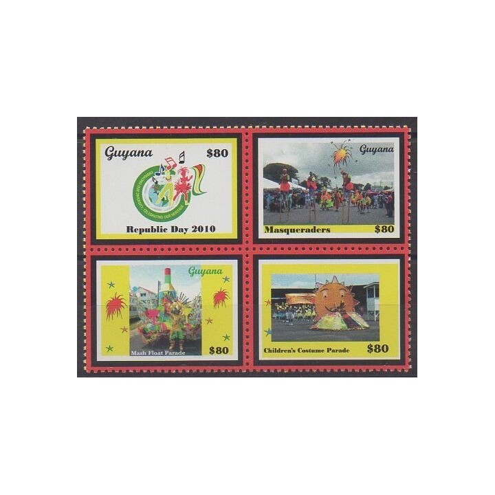 Buy this set of stamps of Guyana of the year 2010 (Nb 6039/6042).