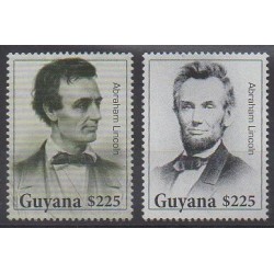 Guyana - 2011 - No 6077/6078 - Célébrités