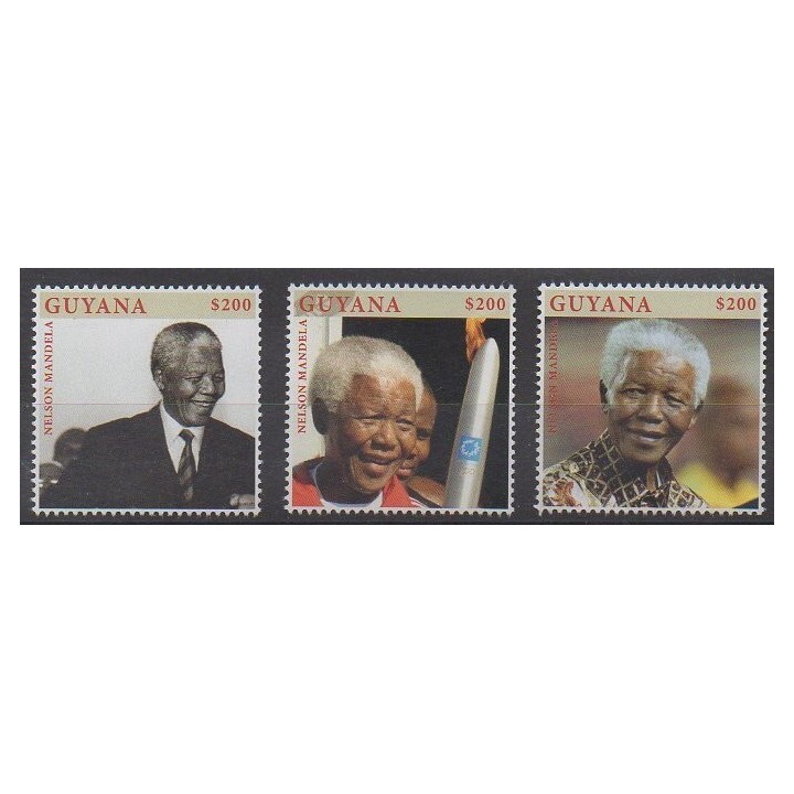 Buy this set of stamps of Guyana of the year 2013 (Nb 6371/6373).