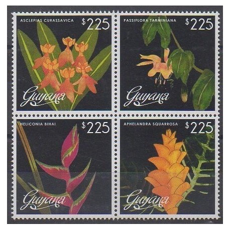 Guyana - 2013 - Nb 6286/6289 - Flowers