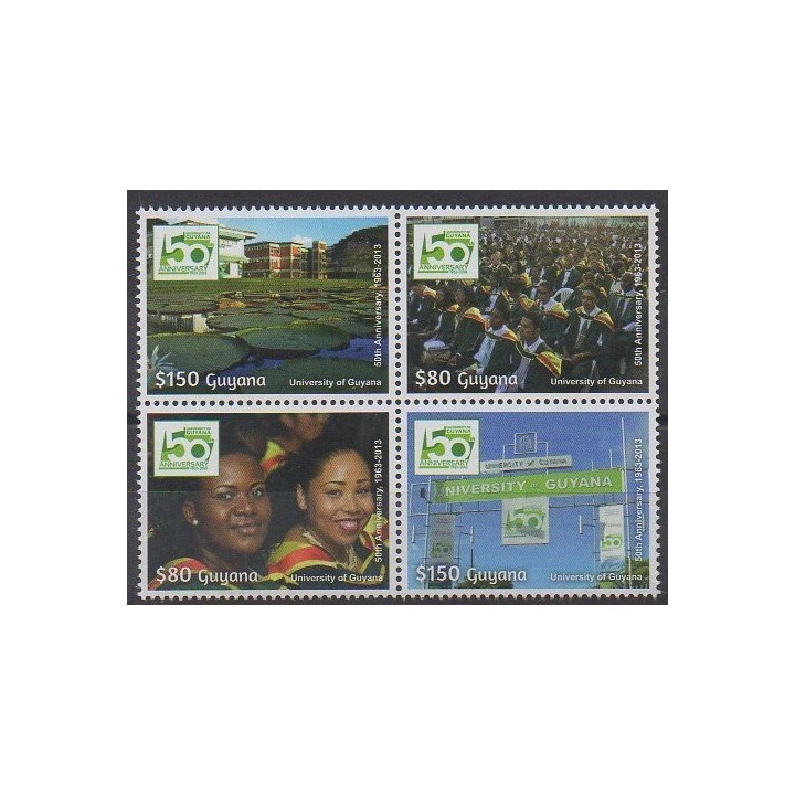 Buy this set of stamps of Guyana of the year 2014 (Nb 6448/6451).