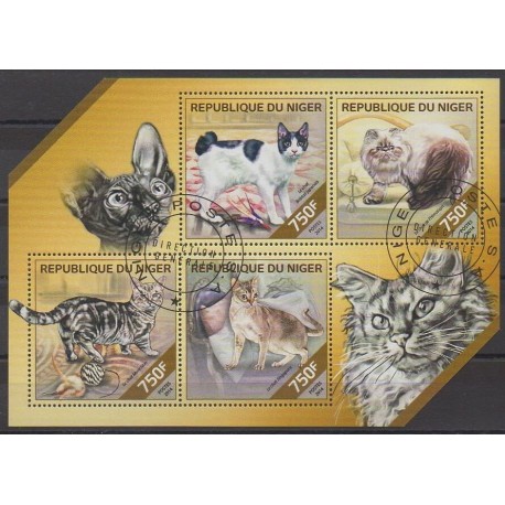 Niger - 2014 - Nb 2307/2310 - Cats - Used