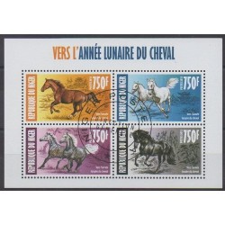 Niger - 2013 - No 1973/1976 - Horoscope - Chevaux - Oblitérés