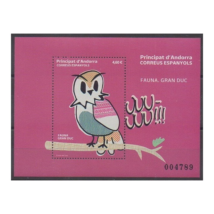 Buy this souvenir sheet  of Spanish Andorra of the year 2022 (Nb F513).