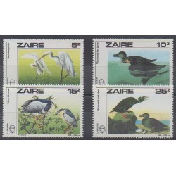 Zaire - 1985 - Nb 1208/1211 - Birds
