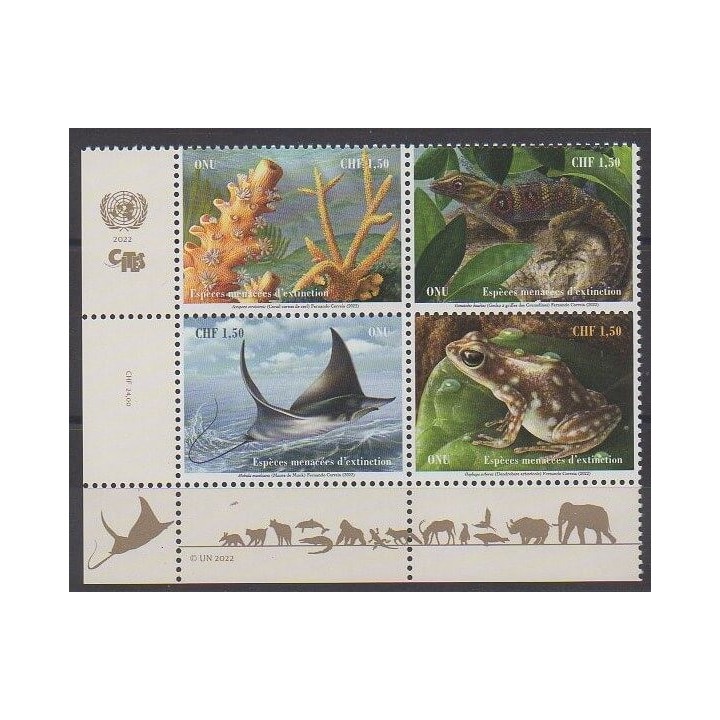 Acheter cette série de timbres des Nations Unies (ONU - Genève)  de l'année 2022 (No 1139/1142).