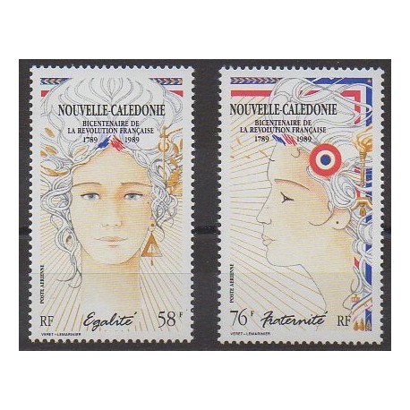 New Caledonia - Airmail - 1989 - Nb PA261/PA262 - French Revolution