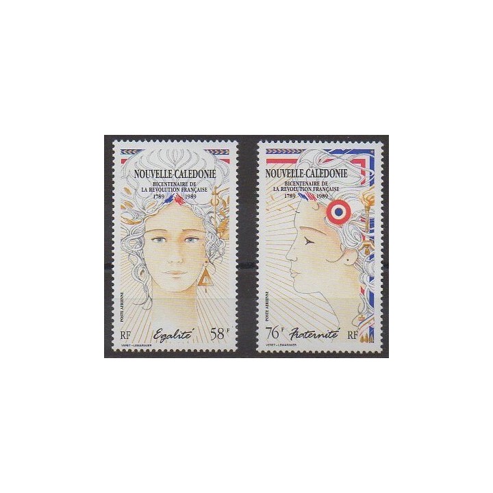 Acheter ces timbres de Nouvelle-Calédonie de l'année 1989 (No PA261/PA262).