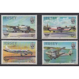 Acheter cette série de timbres de l'île de Jersey de l'année 1984 (No 324/327).