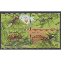 Brésil - 2013 - No 3283/3286 - Insectes