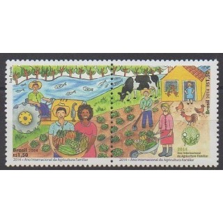 Buy these stamps of Brazil of the year 2014 (Nb 3330/3331).