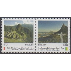 Brésil - 2014 - No 3350/3351 - Sites